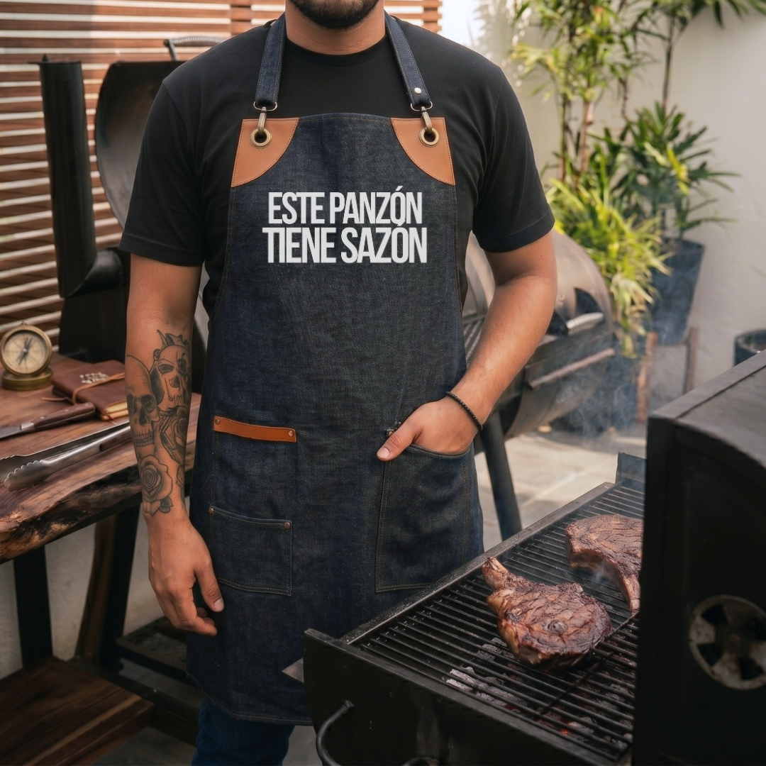 Mandil Edición Papá - Este panzón tiene sazón