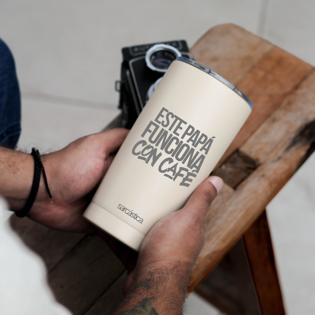 Vaso Térmico Papá - Este Papá funciona con café