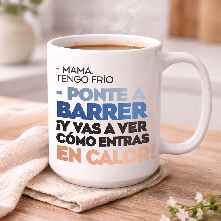 Taza Mamá - Mamá tengo frío / Ponte a barrer