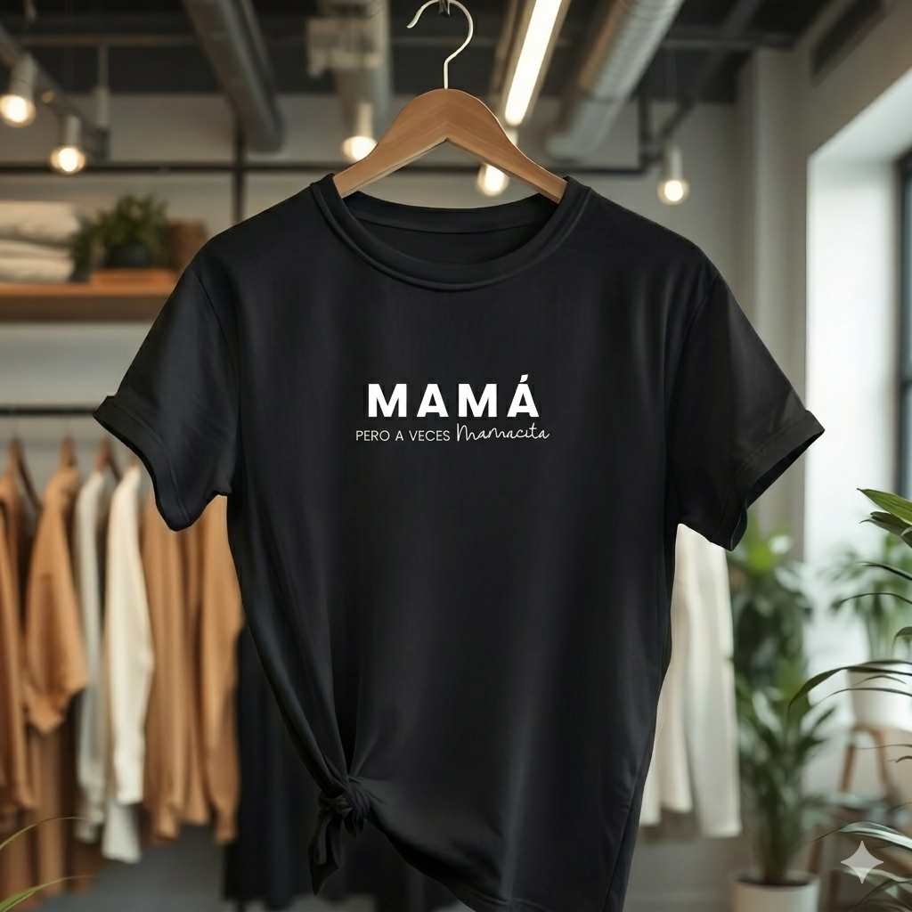 Polo Mujer Mamá pero a veces mamacita
