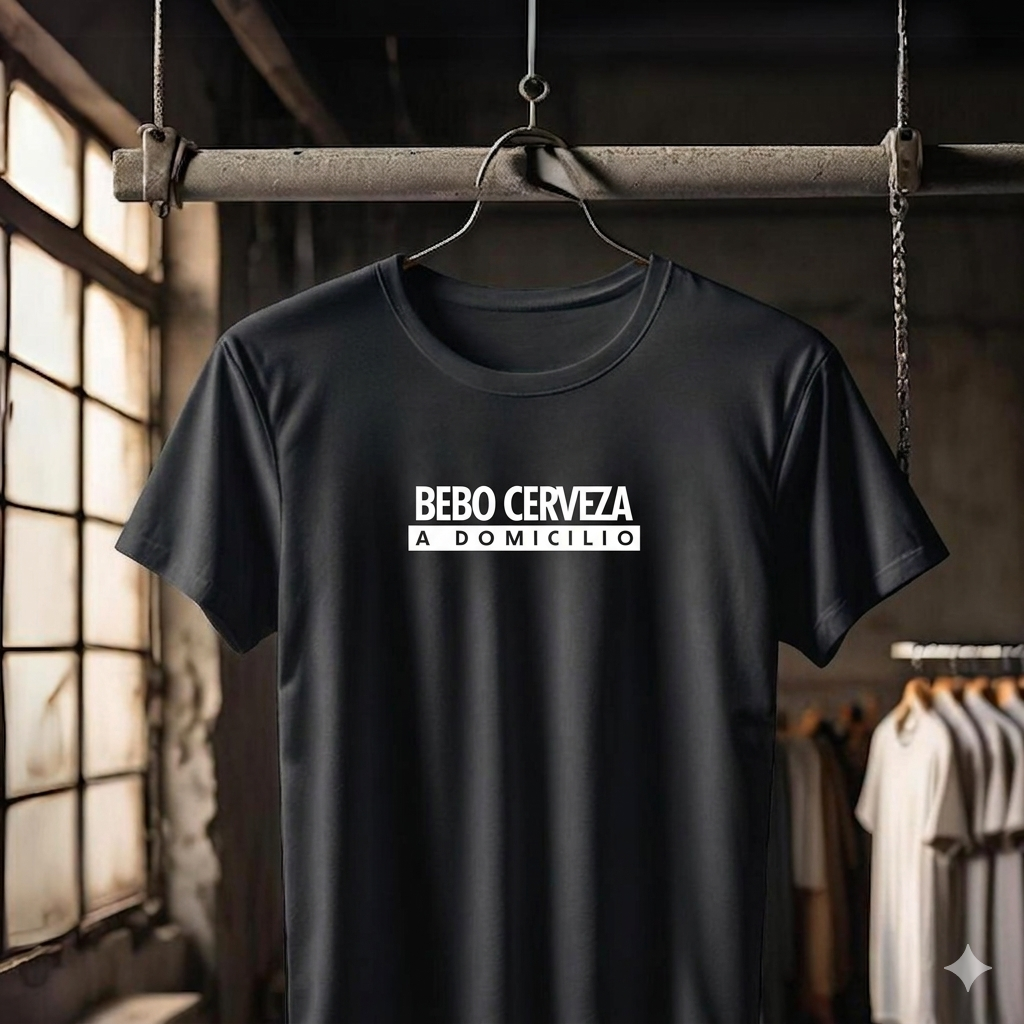 Polo Hombre Bebo cerveza a domicilio