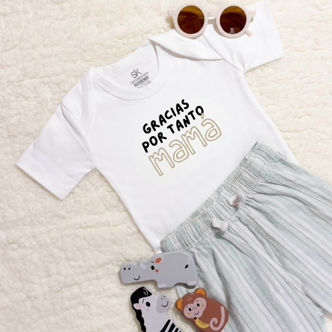 Body para bebé Mamá - Gracias por tanto mamá