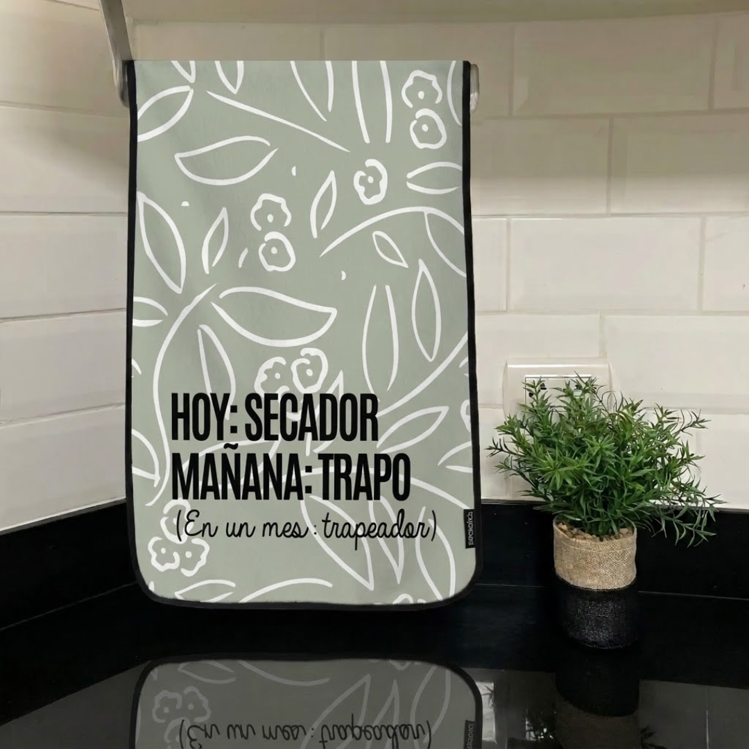 Secador - Hoy: Secador, Mañana: Trapo (En un mes trapeador)