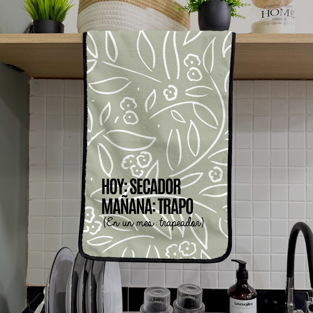 Secador - Hoy: Secador, Mañana: Trapo (En un mes trapeador)