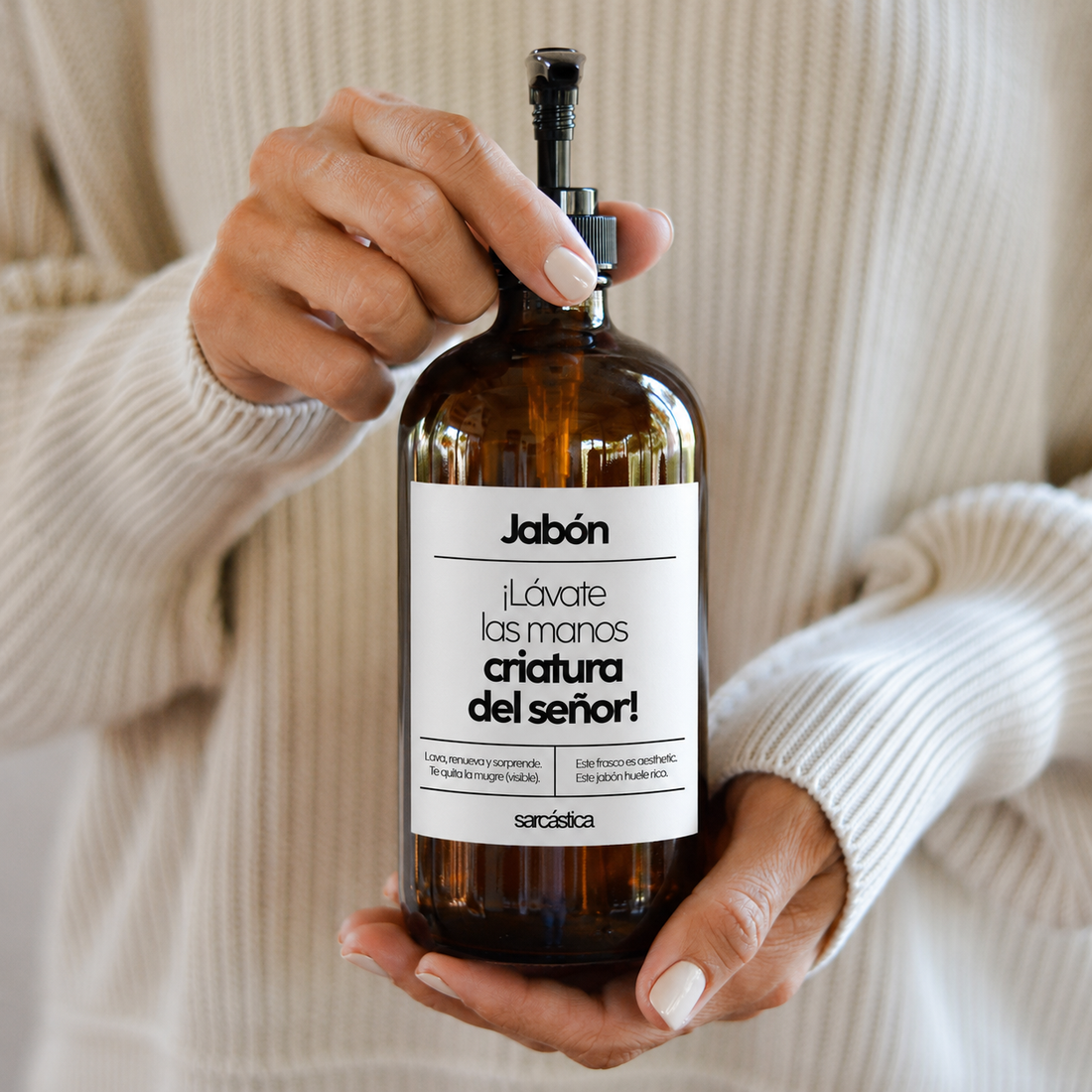 Dispensador [Jabón] - ¡Lávate las manos criatura del señor!