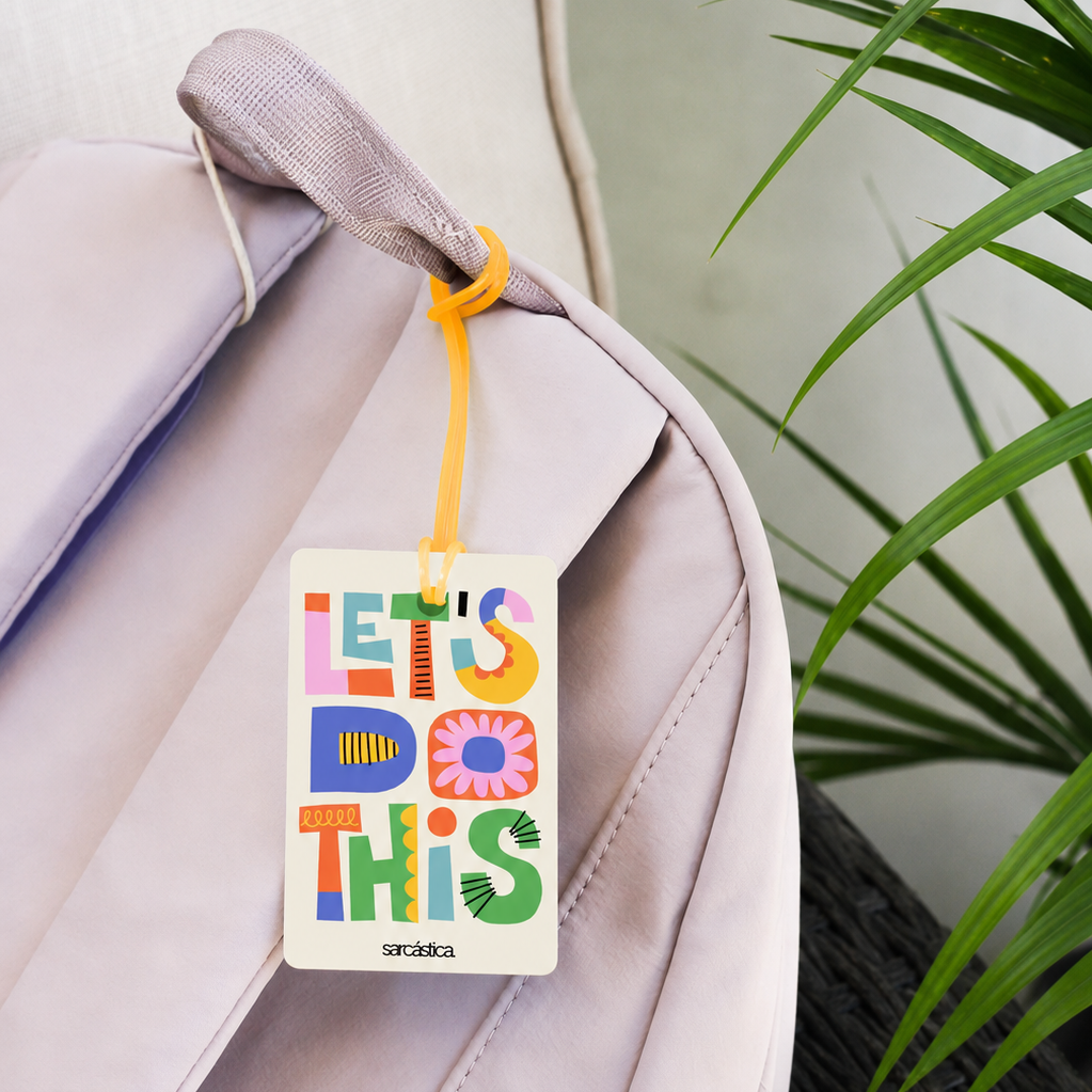 Tags de Mochila Escolar - Let´s do this