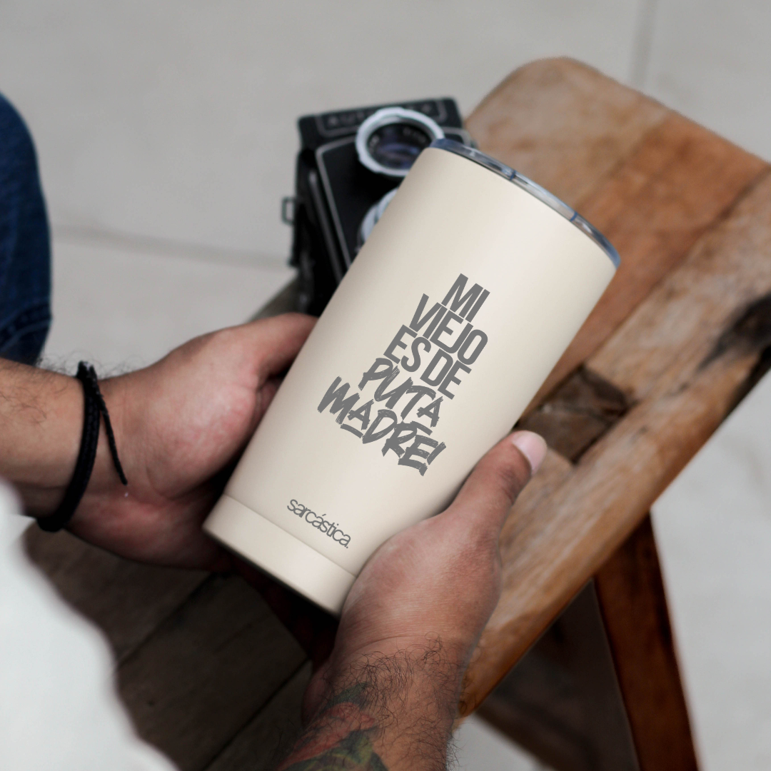Vaso Térmico Papá - Mi viejo es de puta madre!