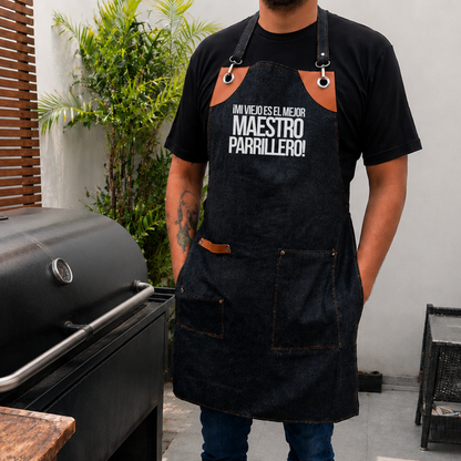 Mandil Edición Papá - ¡Mi viejo es el mejor Maestro Parrillero!