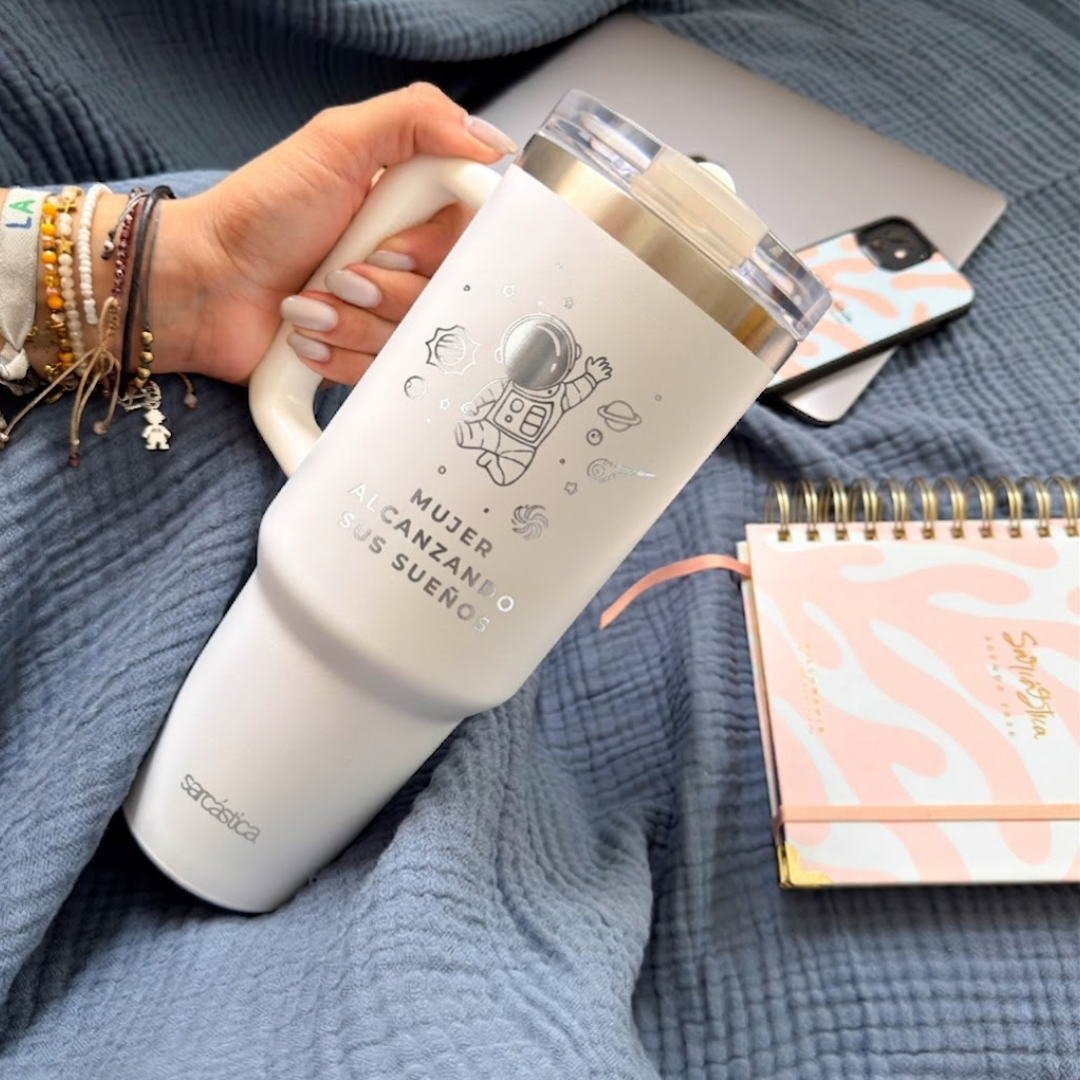 Taza Térmica PRO MAX - Mujer alcanzando sus sueños