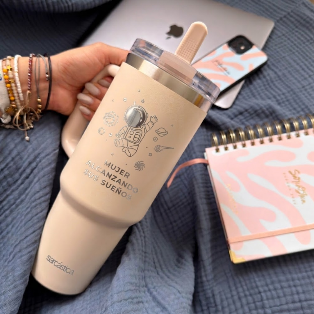 Taza Térmica PRO MAX - Mujer alcanzando sus sueños