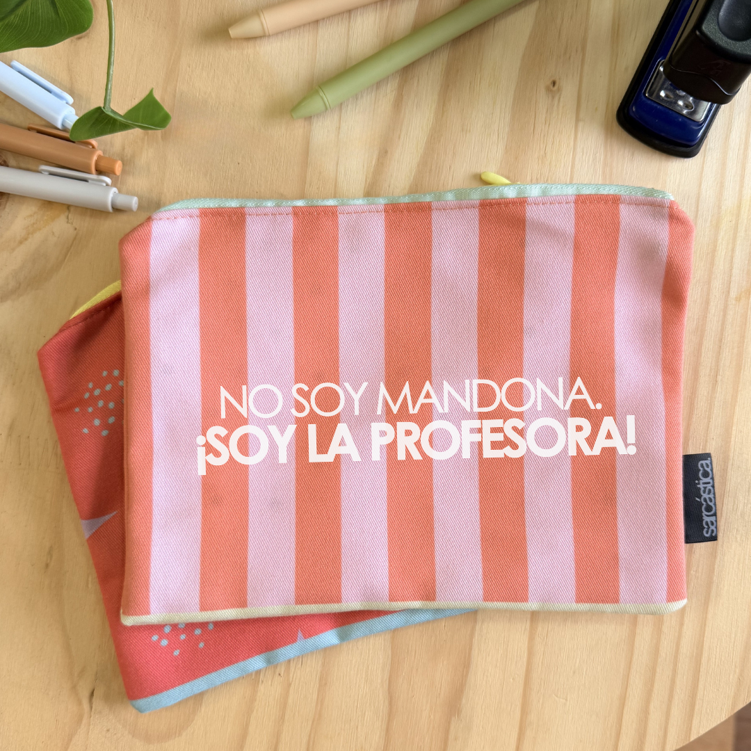 Cartuchera l Para Maestra - No soy mandona ¡Soy la profesora!