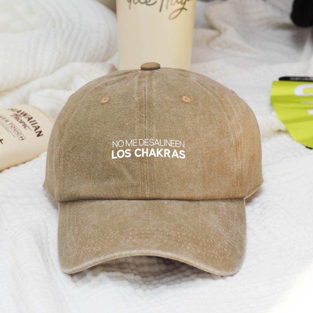 Gorra Washed - No me desalineen los chakras