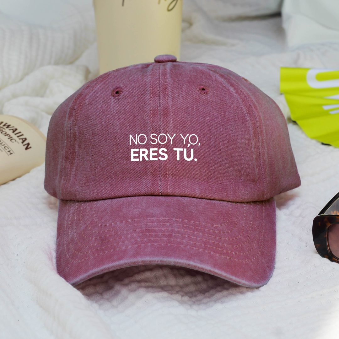 Gorra Washed - No soy yo eres tú