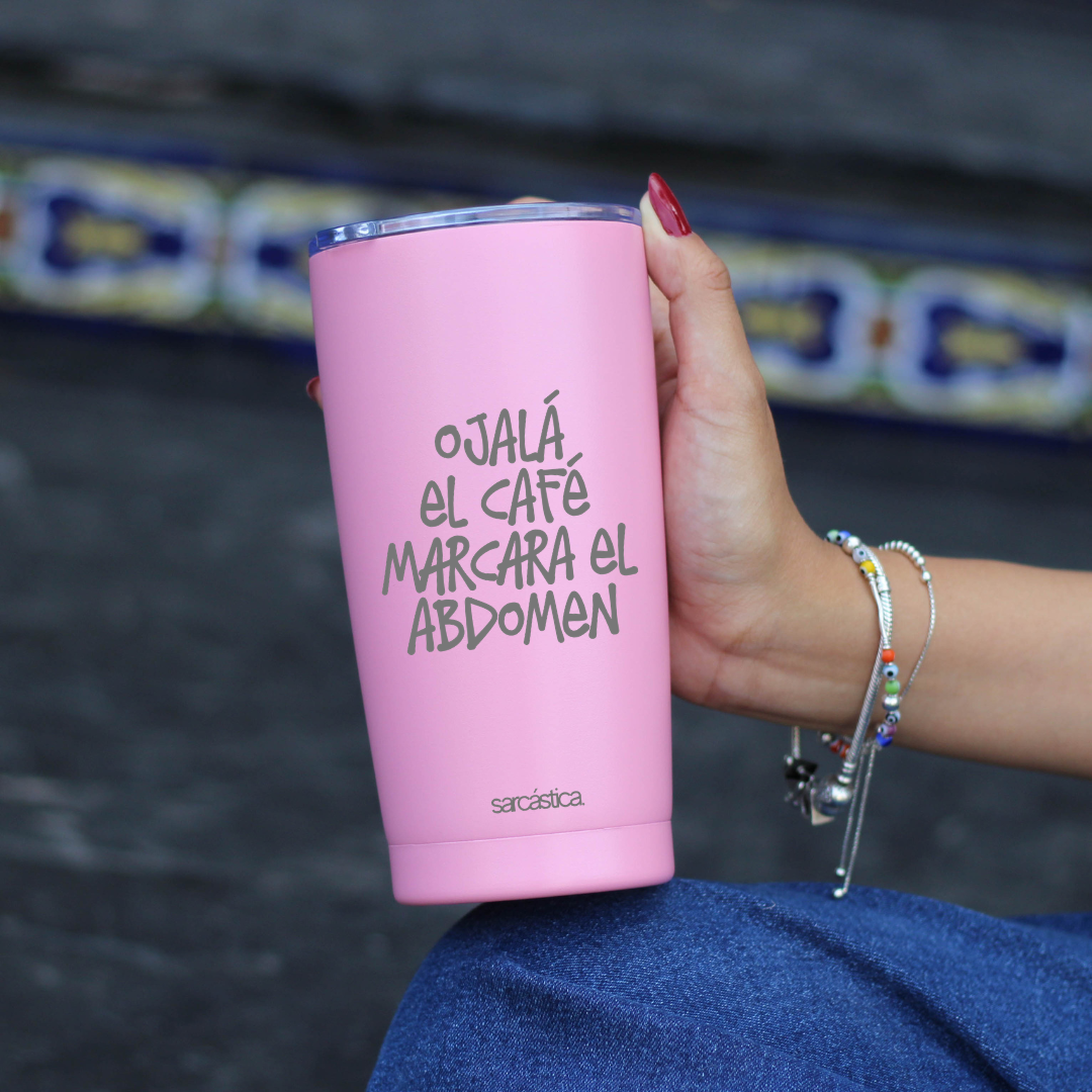 Vaso Térmico l Cotidiano - Ojalá el café marcara el abdomen