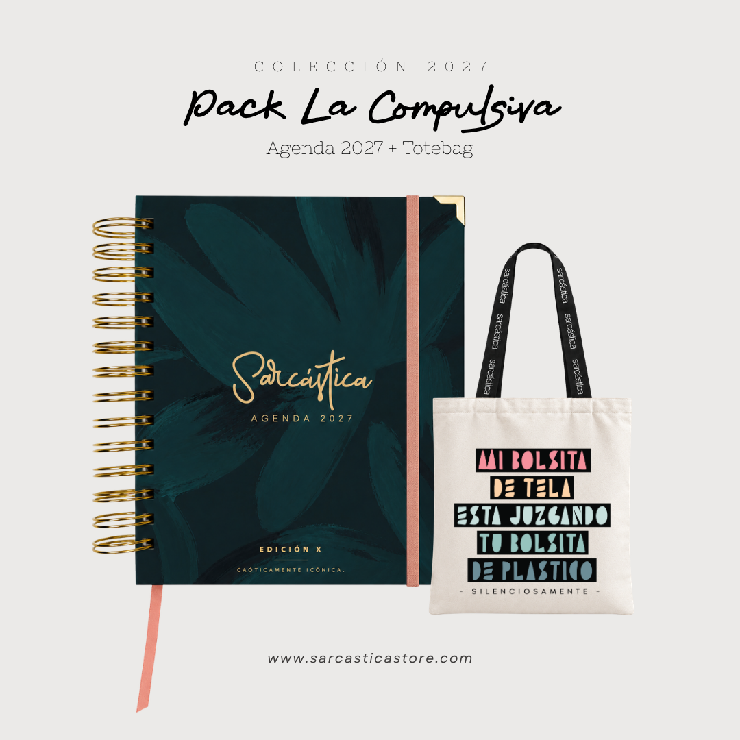 Pack Agenda: La Compulsiva (Agenda Sarcástica 2027 + Totebag) (PREVENTA)