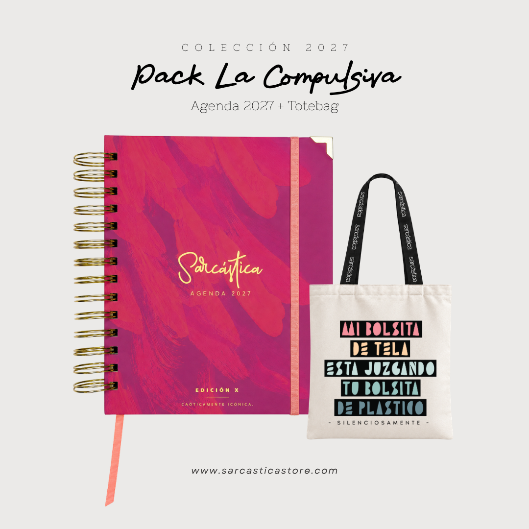 Pack Agenda: La Compulsiva (Agenda Sarcástica 2027 + Totebag) (PREVENTA)