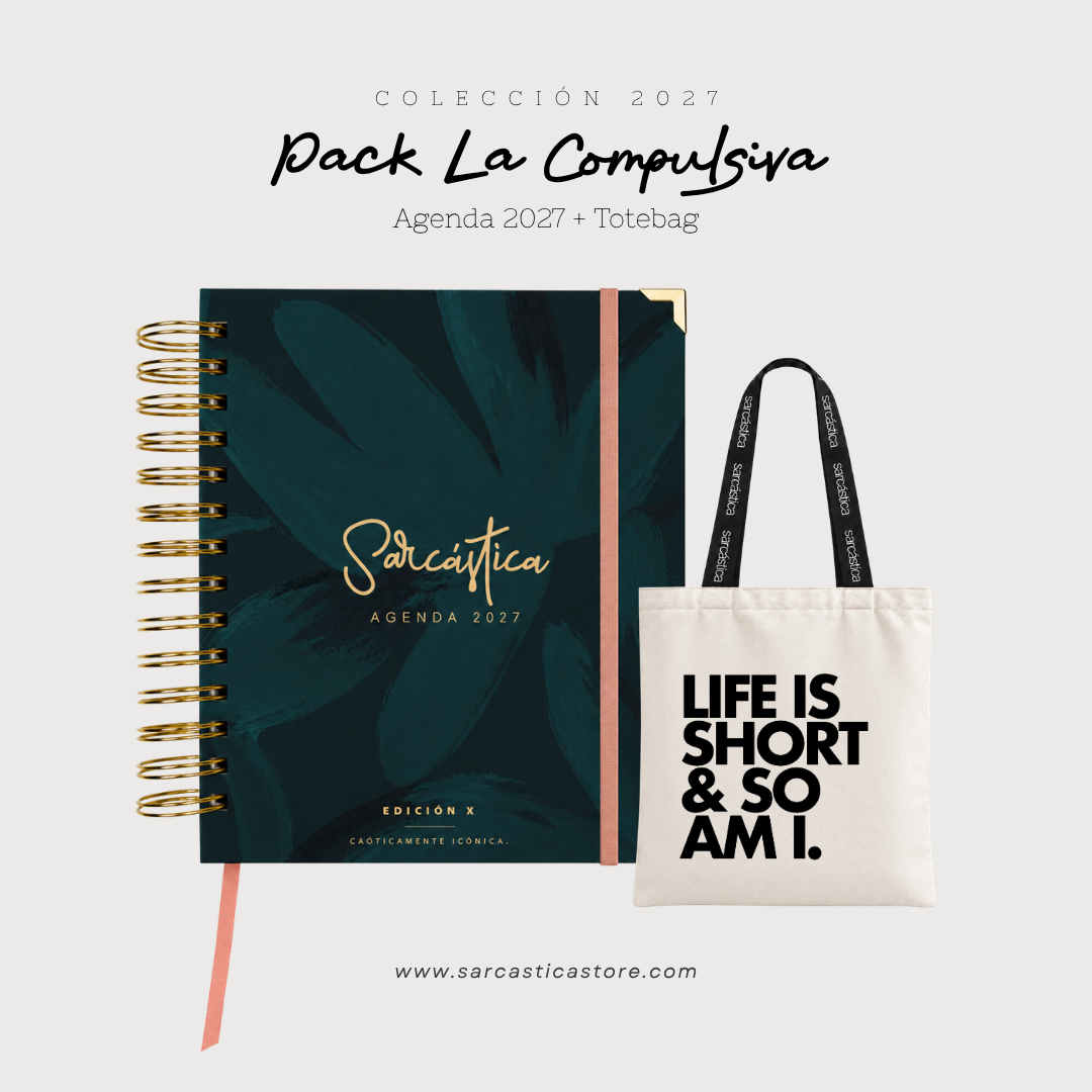 Pack Agenda: La Compulsiva (Agenda Sarcástica 2027 + Totebag) (PREVENTA)
