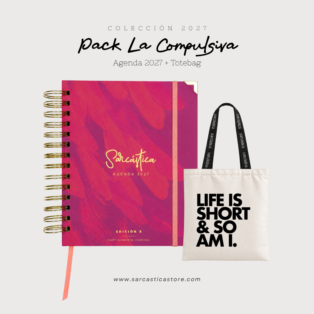 Pack Agenda: La Compulsiva (Agenda Sarcástica 2027 + Totebag) (PREVENTA)