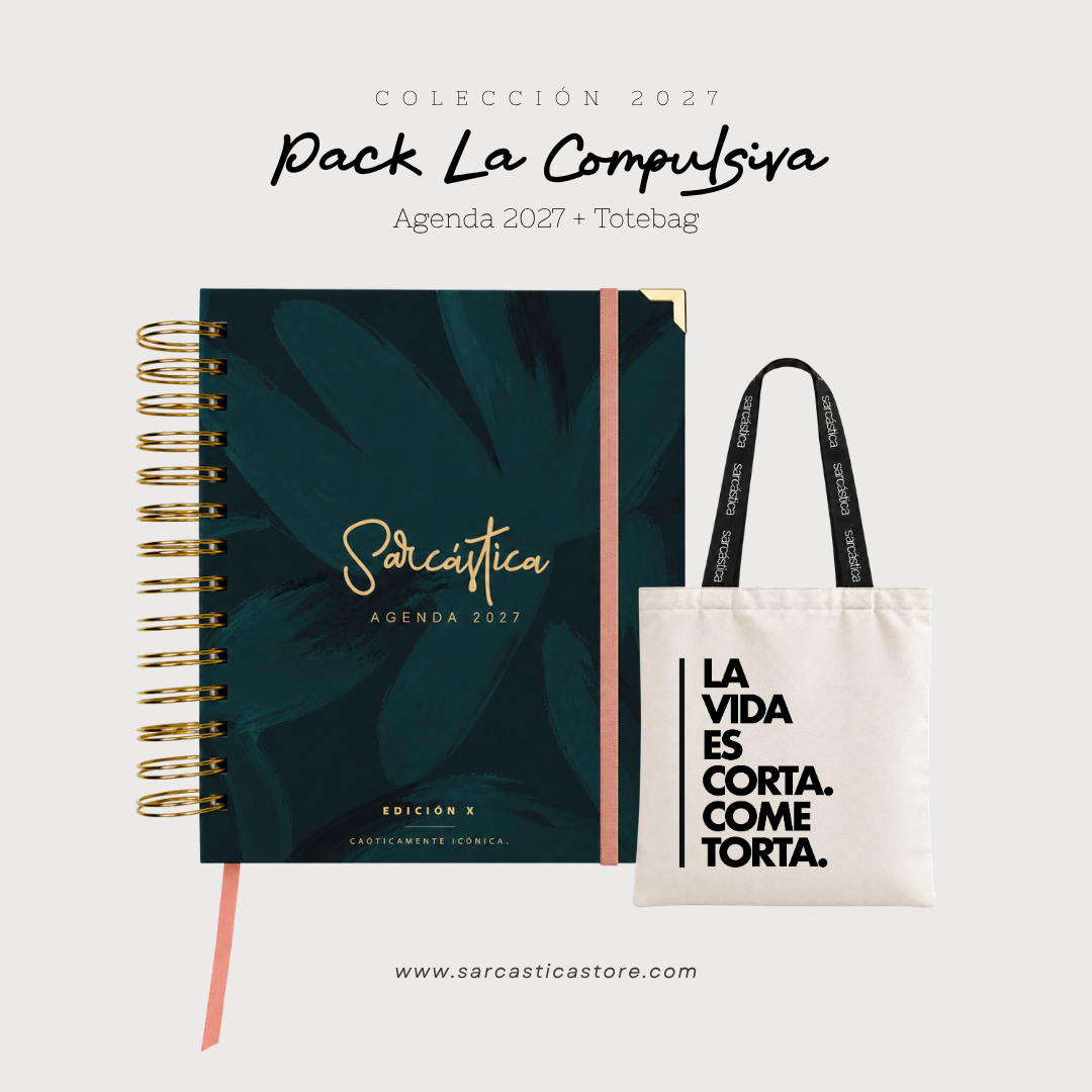 Pack Agenda: La Compulsiva (Agenda Sarcástica 2027 + Totebag) (PREVENTA)