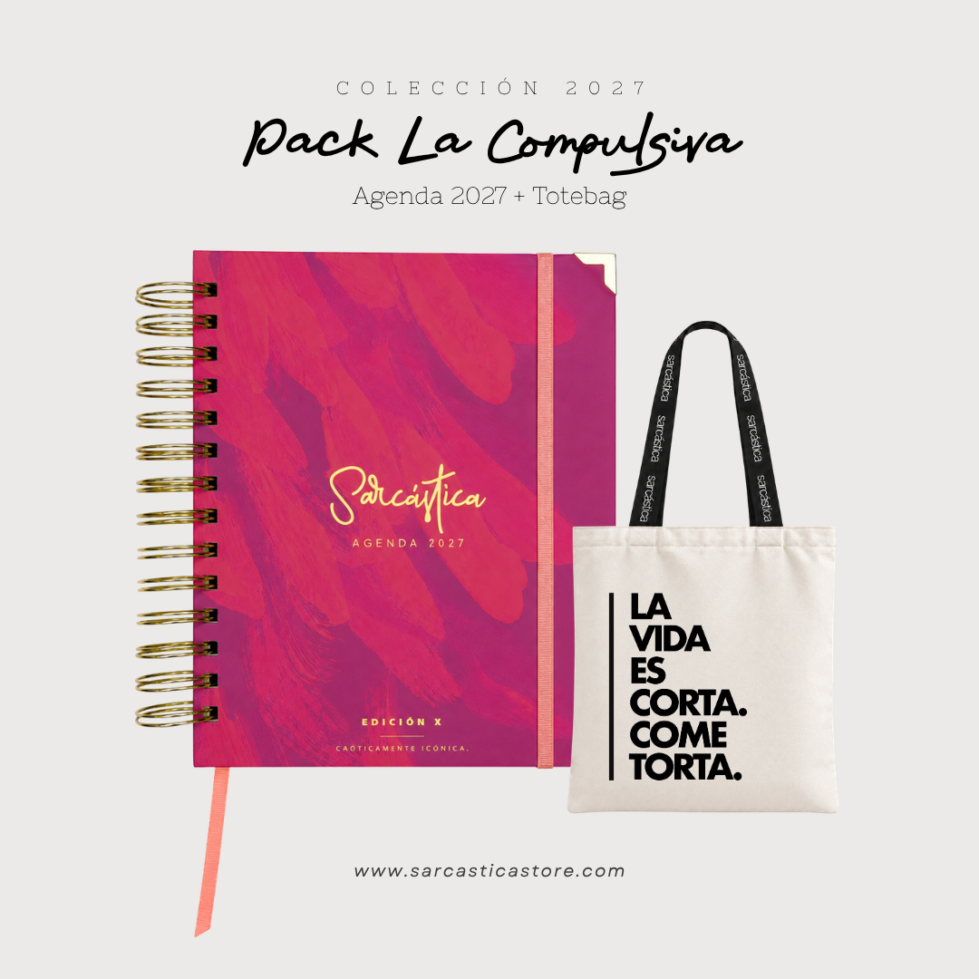 Pack Agenda: La Compulsiva (Agenda Sarcástica 2027 + Totebag) (PREVENTA)