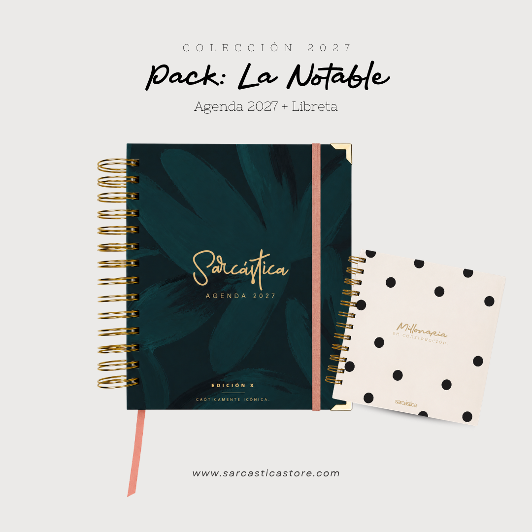 Pack Agenda: La Notable (Agenda Sarcástica 2027 + Libreta Premium) (PREVENTA)