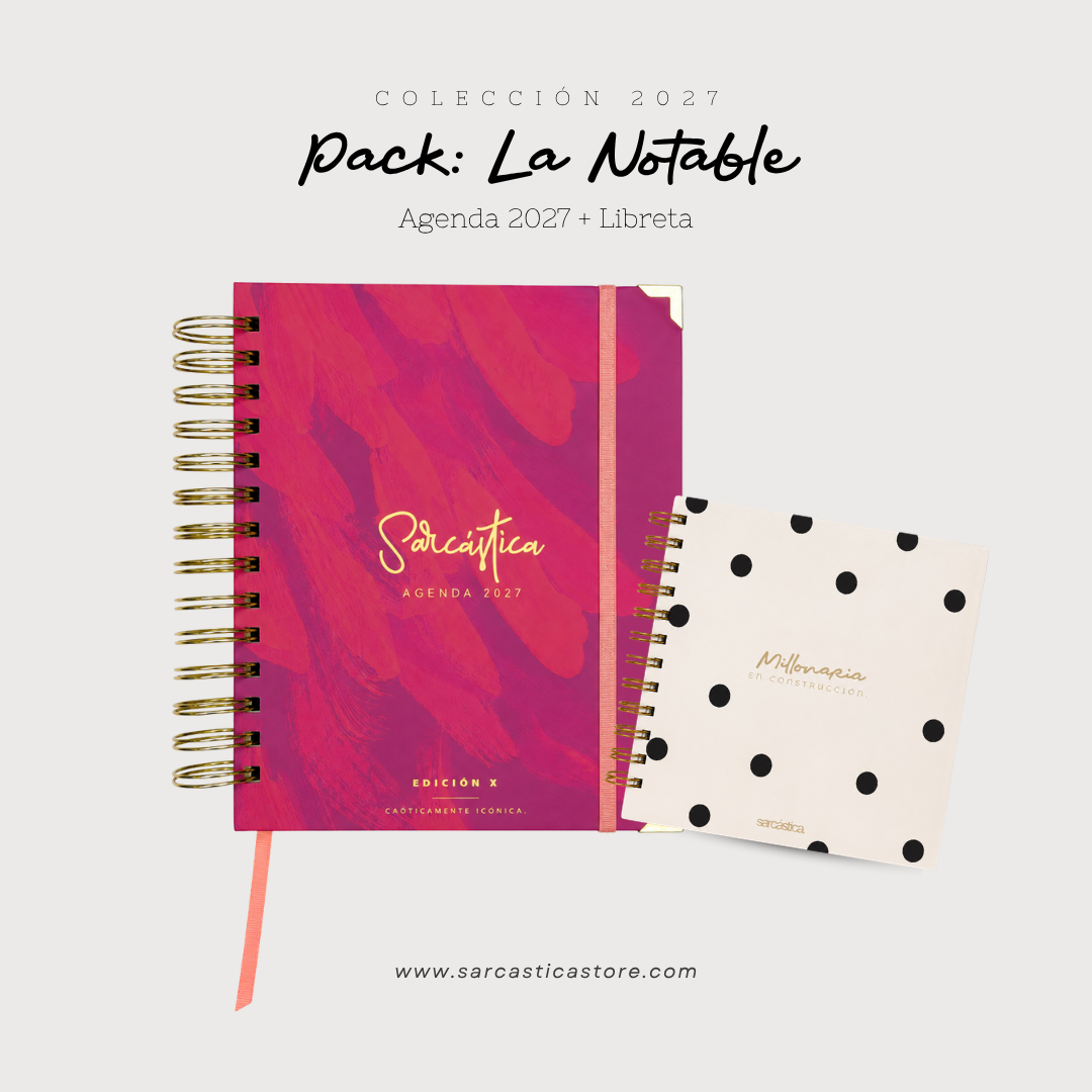 Pack Agenda: La Notable (Agenda Sarcástica 2027 + Libreta Premium) (PREVENTA)
