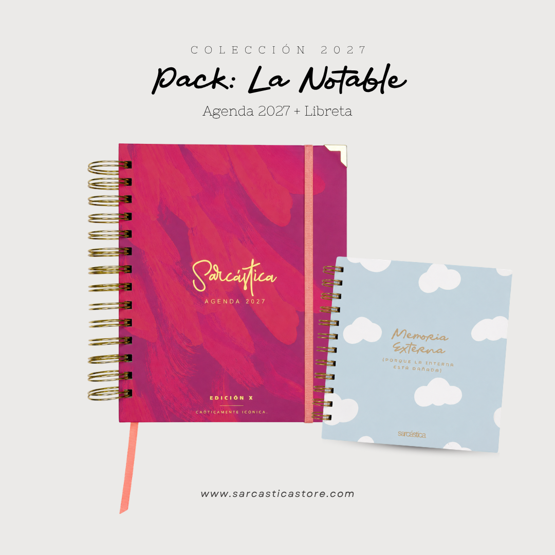 Pack Agenda: La Notable (Agenda Sarcástica 2027 + Libreta Premium) (PREVENTA)