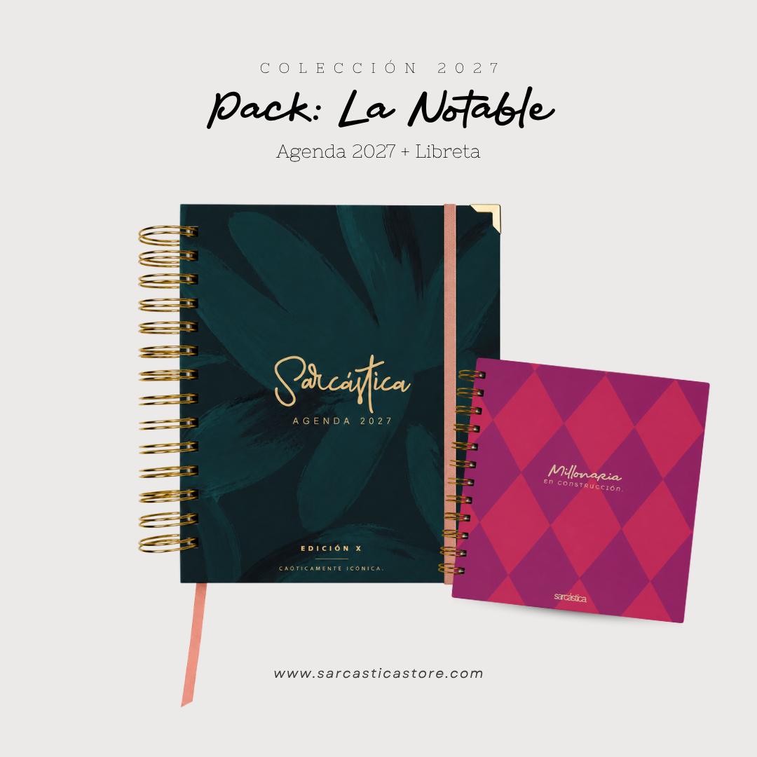 Pack Agenda: La Notable (Agenda Sarcástica 2027 + Libreta Premium) (PREVENTA)