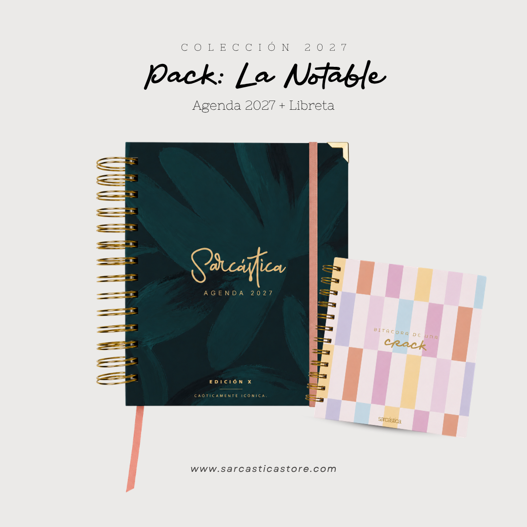 Pack Agenda: La Notable (Agenda Sarcástica 2027 + Libreta Premium) (PREVENTA)