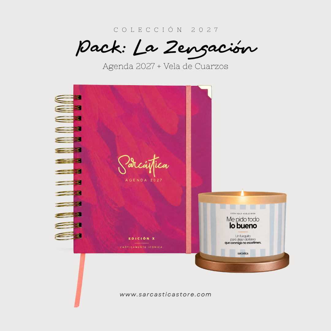Pack Agenda: La Zensación (Agenda Sarcástica 2027 + Vela) (PREVENTA)