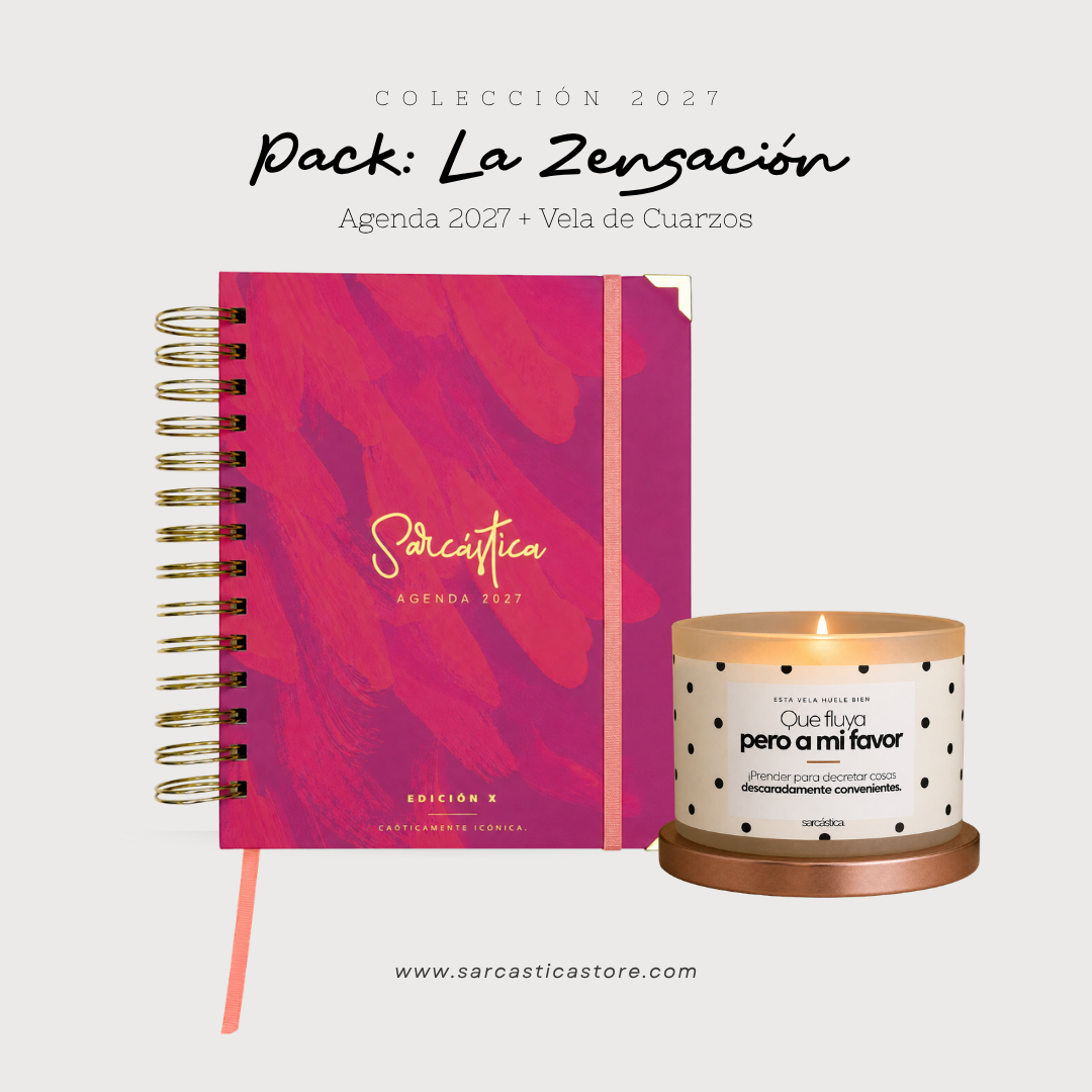 Pack Agenda: La Zensación (Agenda Sarcástica 2027 + Vela) (PREVENTA)