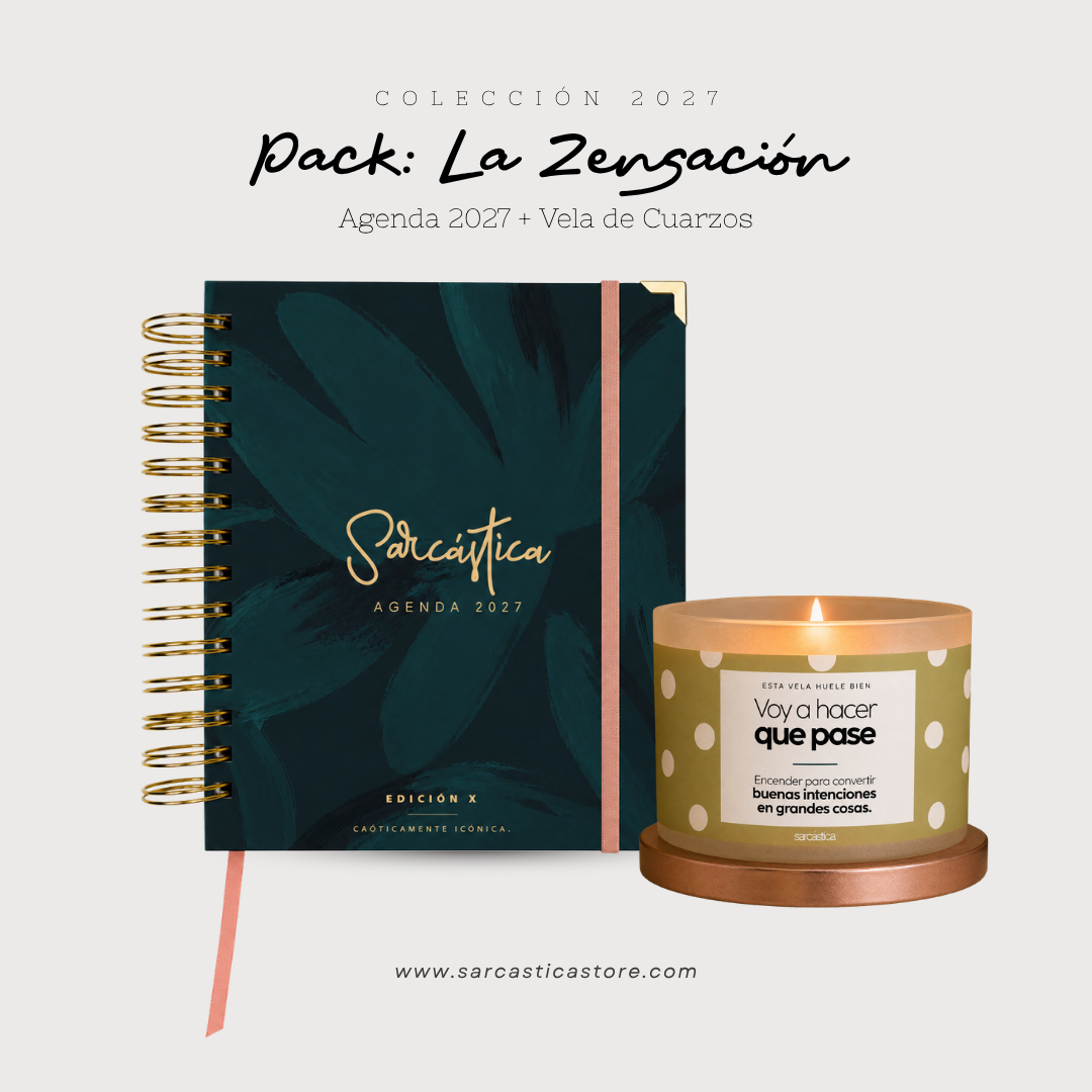 Pack Agenda: La Zensación (Agenda Sarcástica 2027 + Vela) (PREVENTA)