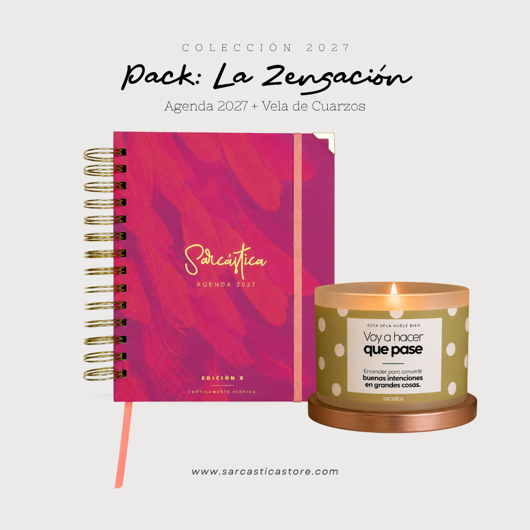Pack Agenda: La Zensación (Agenda Sarcástica 2027 + Vela) (PREVENTA)