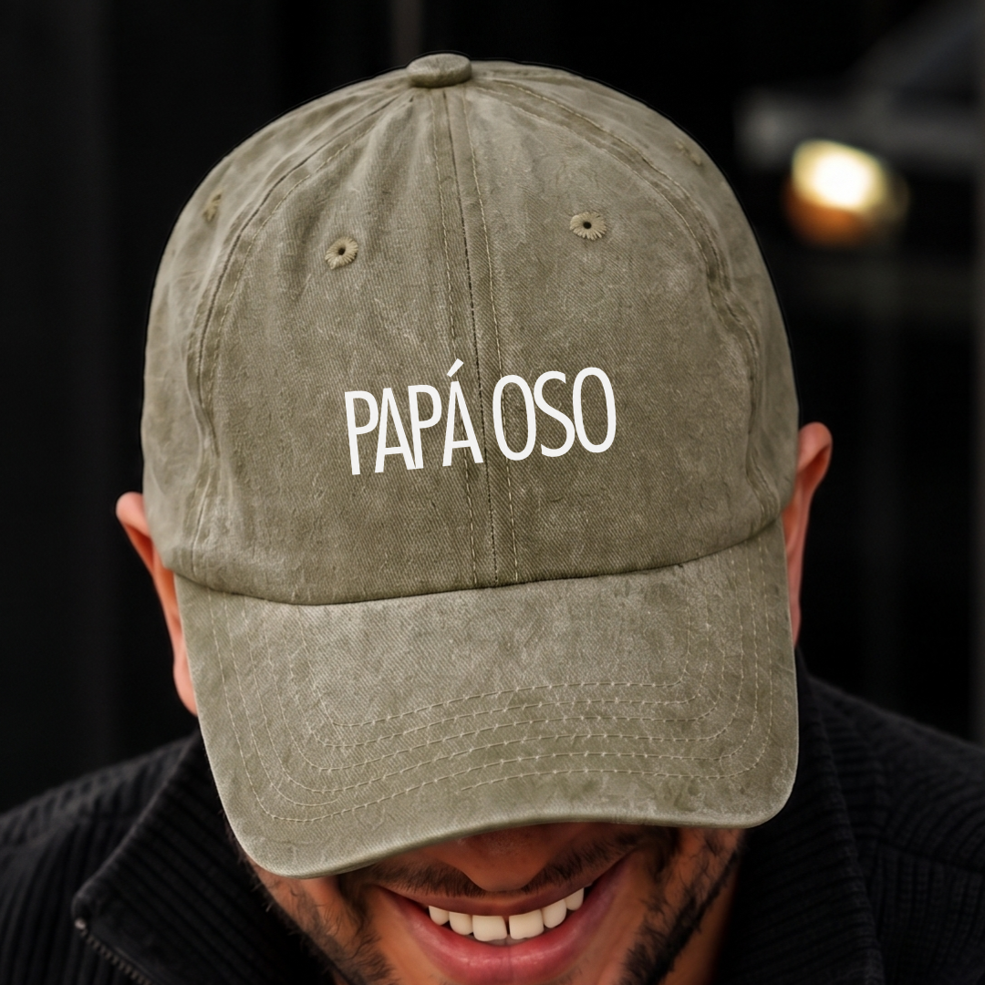 Gorra Washed l Papá - Papá Oso
