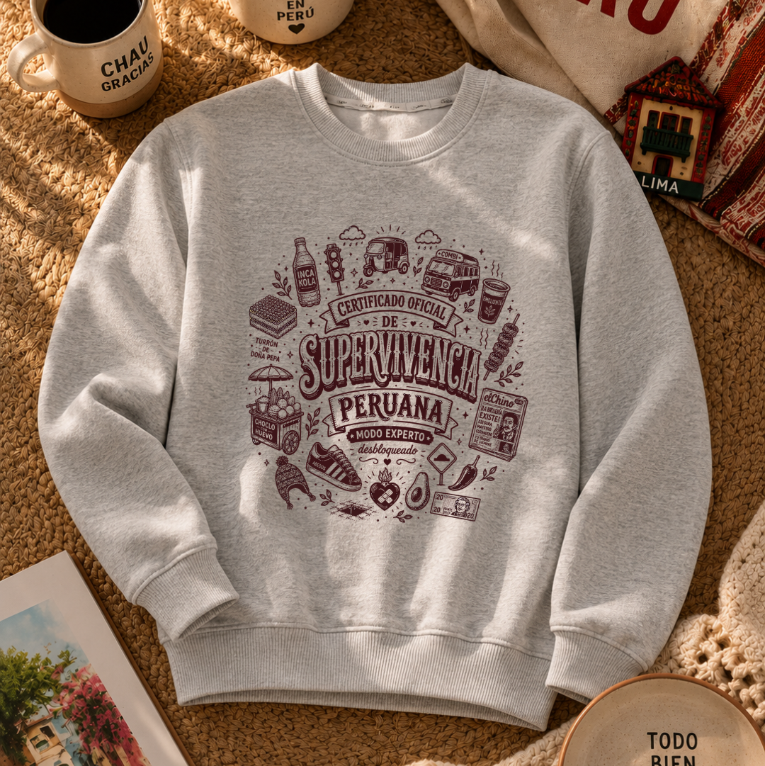 Polera Certificado Oficial de Supervivencia Peruana