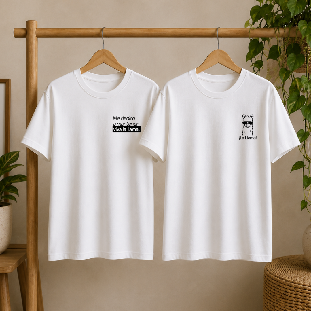Polos Match Pareja "Me dedico a mantener viva la llama."