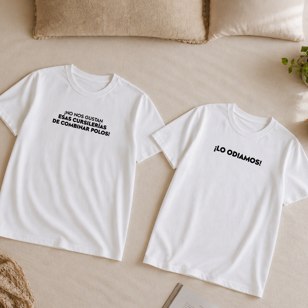 Polos Match Pareja "No nos gustan esas cursilerías"