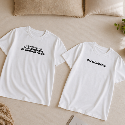 Polos Match Pareja "No nos gustan esas cursilerías"
