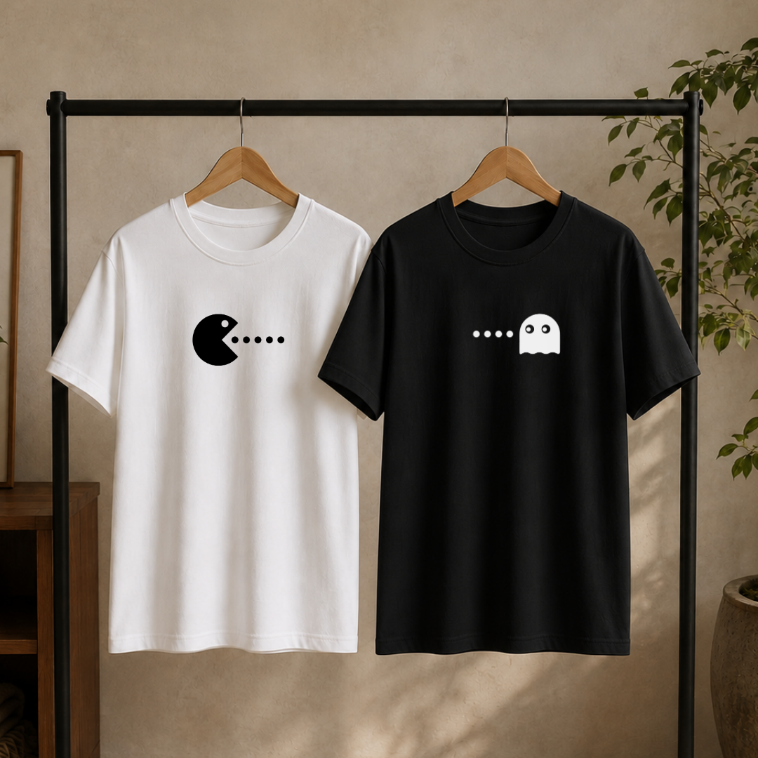 Polos Match Pareja - Pac Man