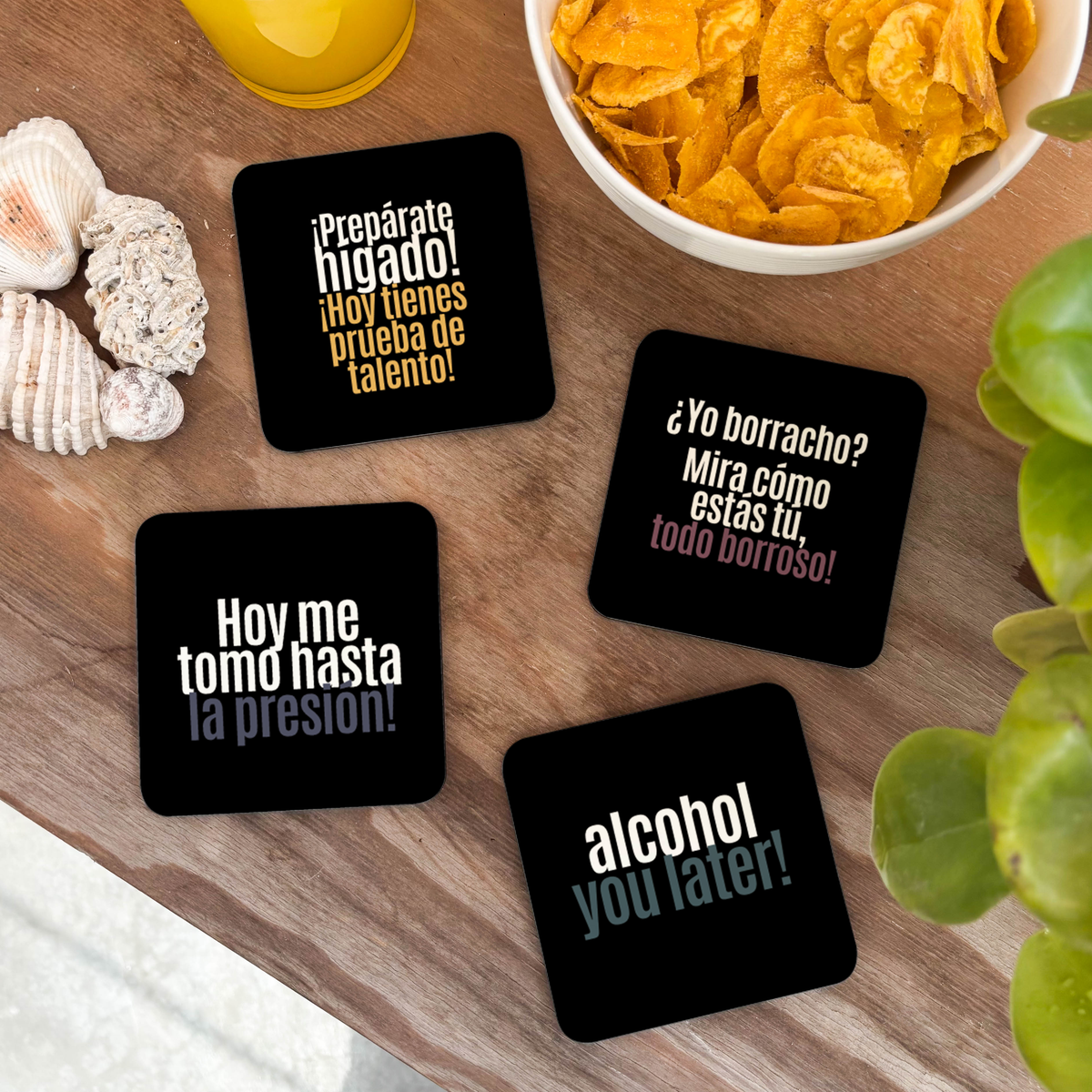 Colección Posavasos - ¡Alcohol you later!