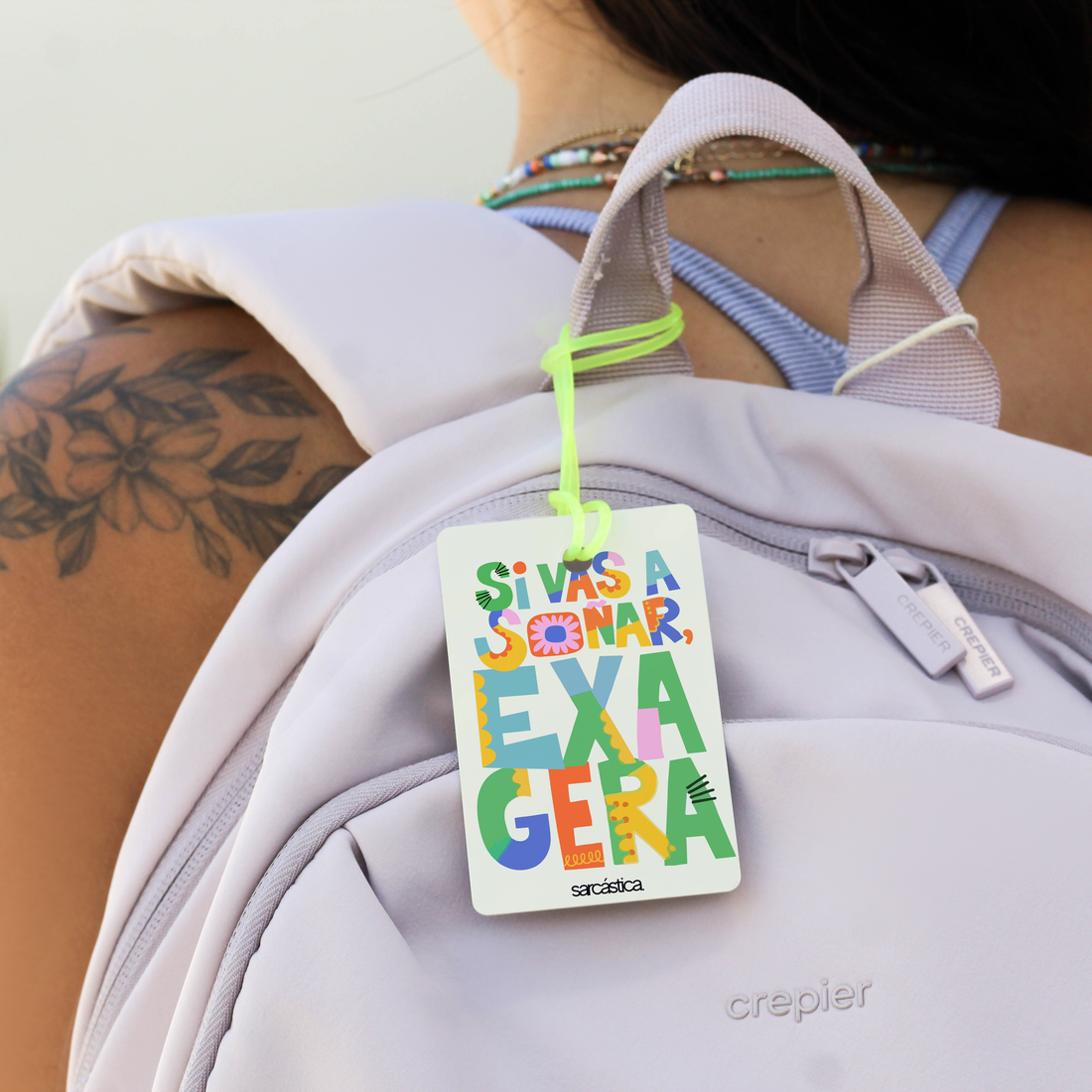 Tags de Mochila Escolar - Si vas a soñar, exagera.