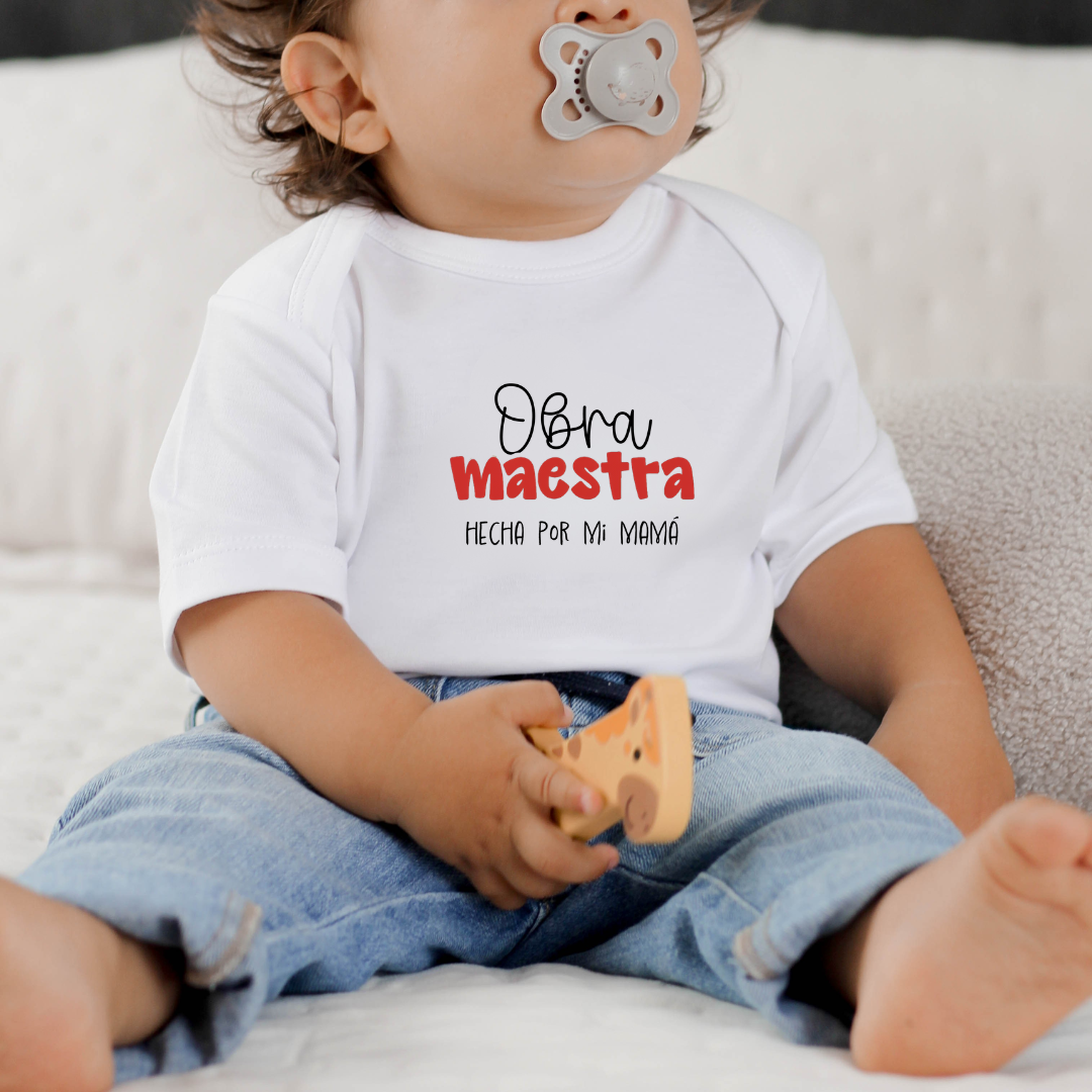 Body para bebé Mamá - Obra maestra hecha por mi mamá