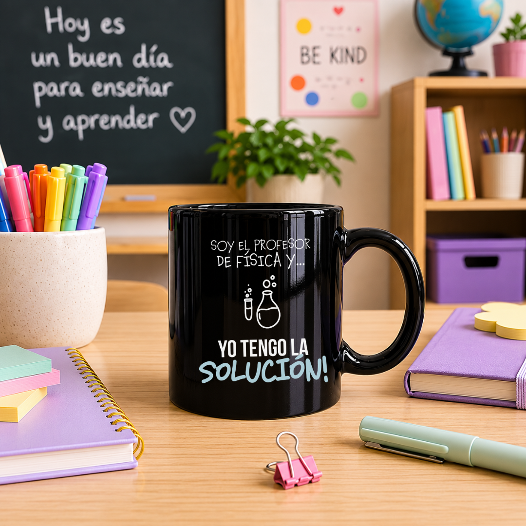 Taza l Para Maestra - Soy el profesor de física y... yo tengo la solución!