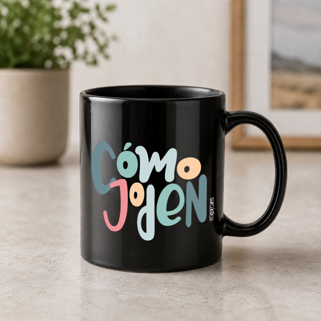 Taza Negra Cómo Joden