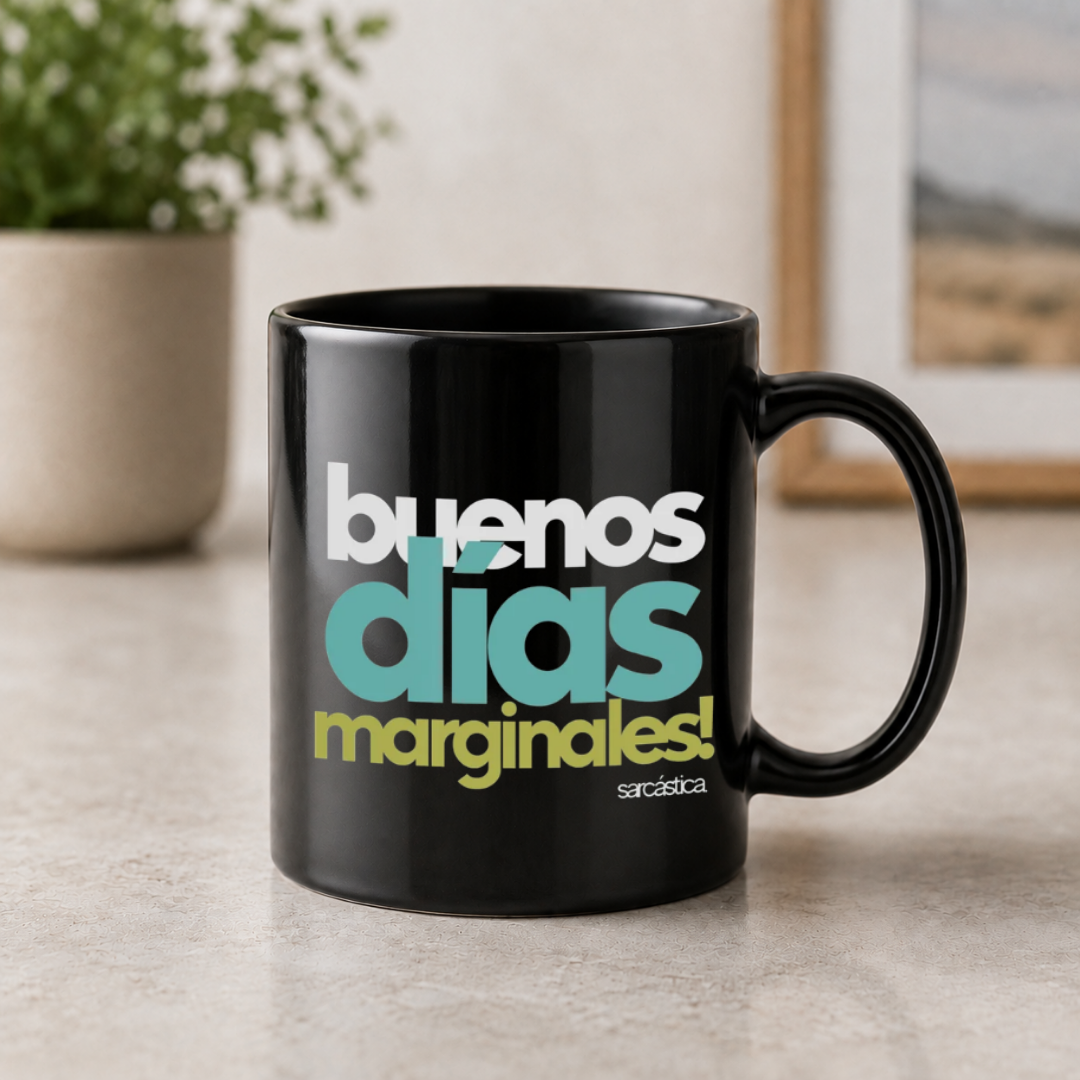 Taza Buenos días marginales