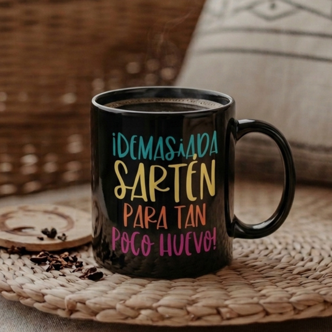 Taza San Solterín Demasiada sartén para tan poco huevo