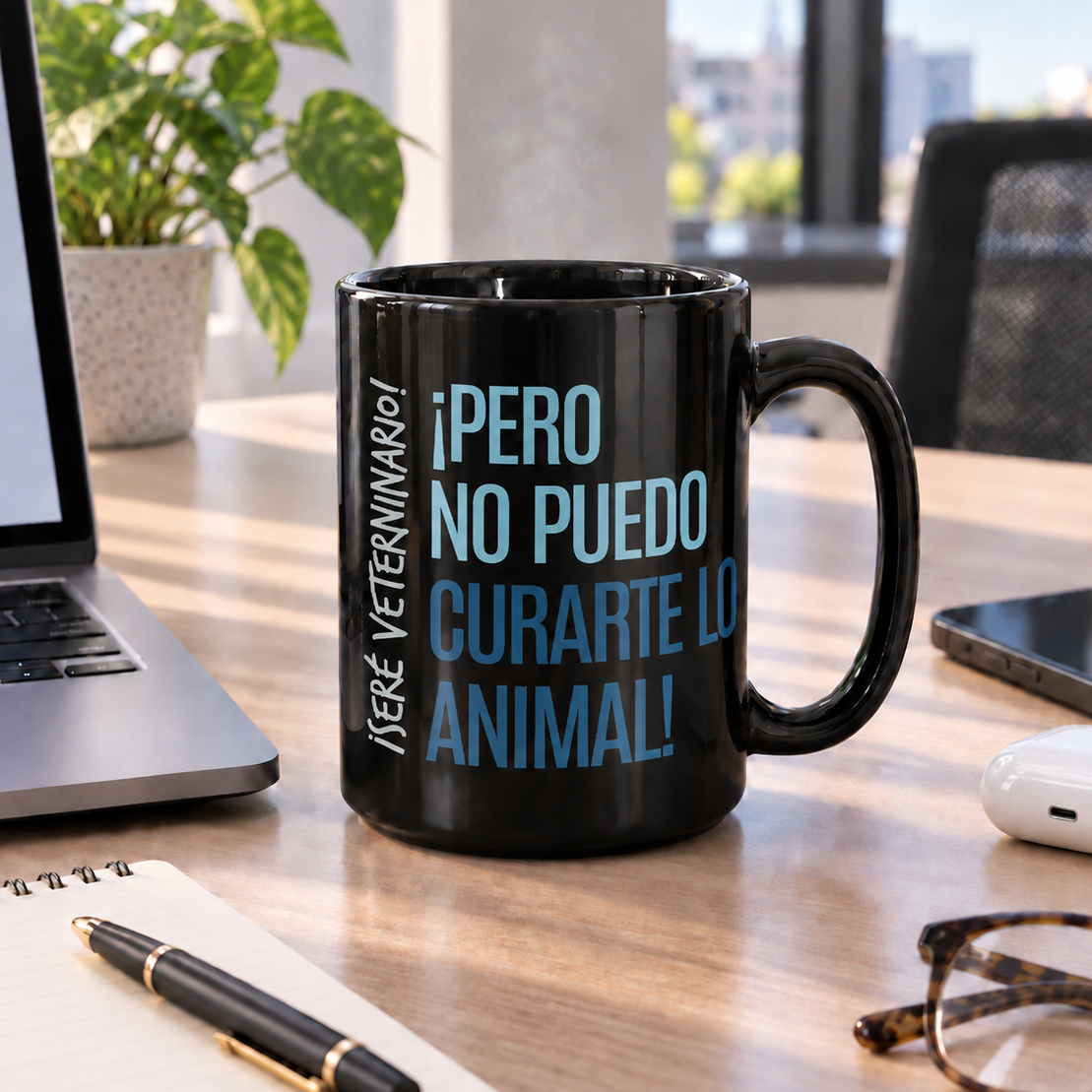 Taza ¡Soy veterinaria/o! ¡pero no puedo curarte lo animal!