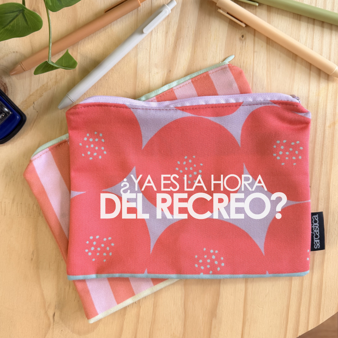 Cartuchera l Para Maestra - ¿Ya es la hora de recreo?