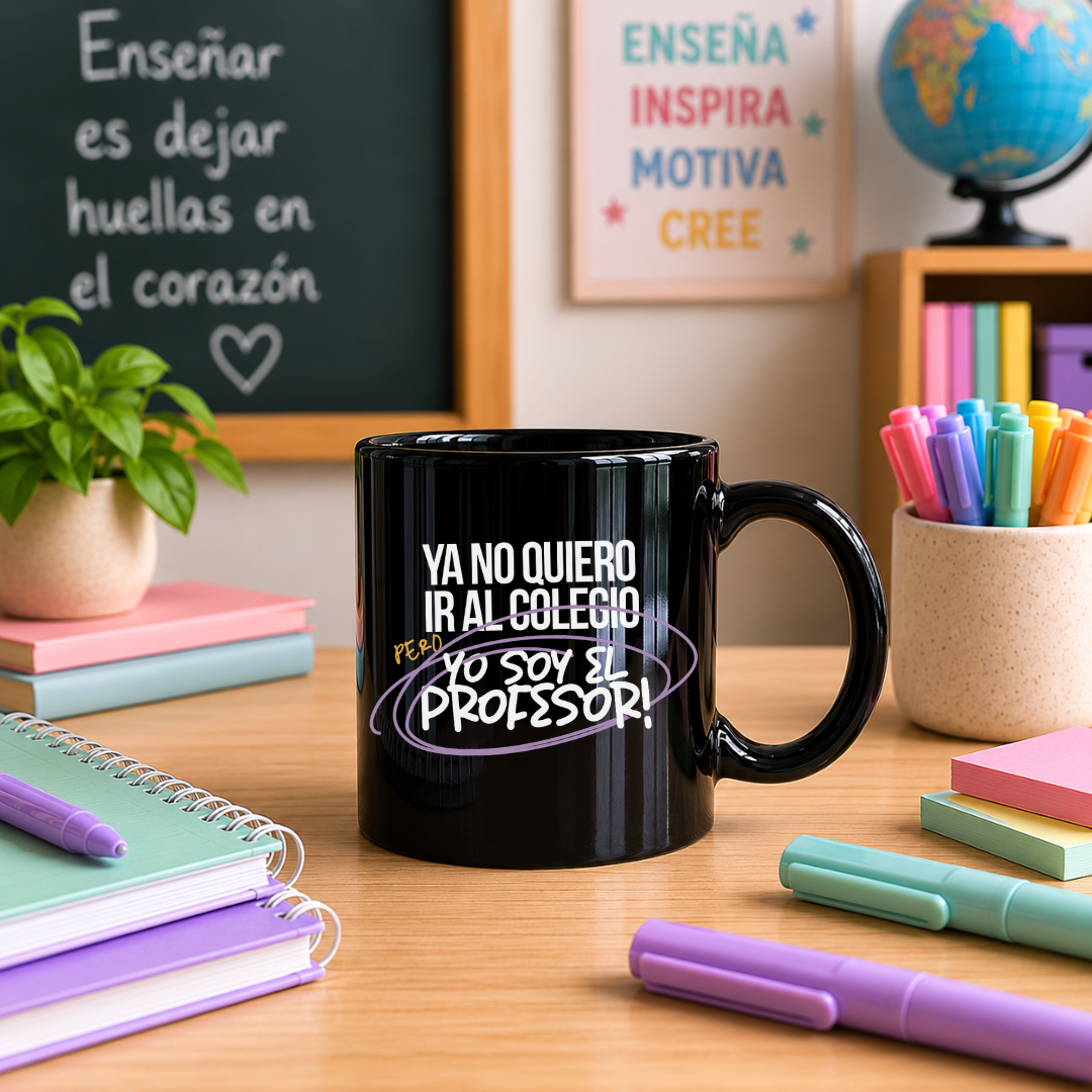 Taza l Para Maestra - Ya no quiero ir al colegio pero yo soy...