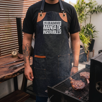 Mandil Edición Papá - ¡Yo los alimento! ¡Manga de inservibles!